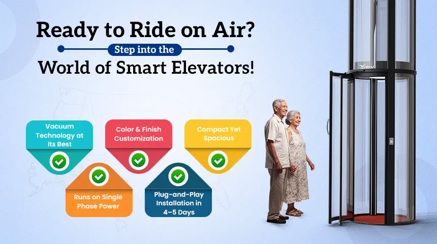 features of vacuum home elevators