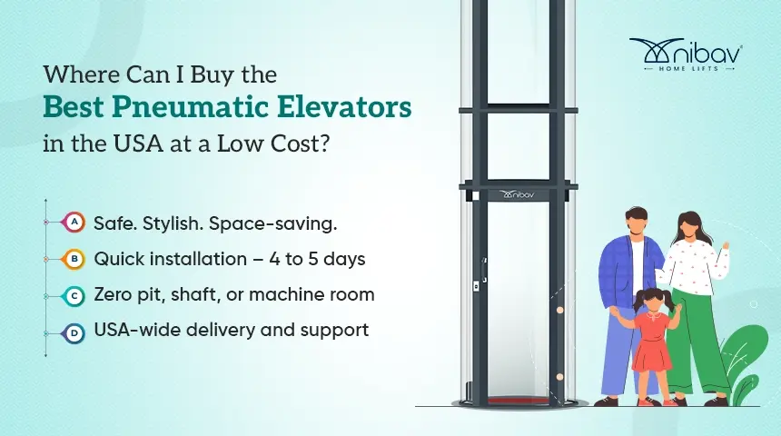 best pneumatic elevators in usa at low cost - Nibav Home Lifts – Nibav Home Elevators