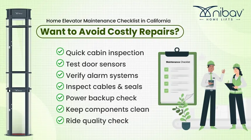 home elevator maintenance checklist for california homes - Nibav Home Lifts – Nibav Home Elevators